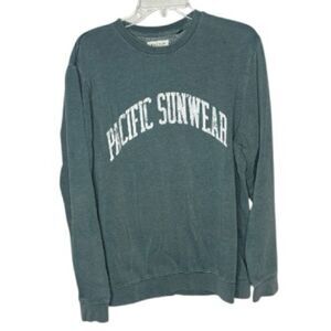 PacSun Pacific Sunwear Men's Teal Crewneck Sweatshirt. Size Small.